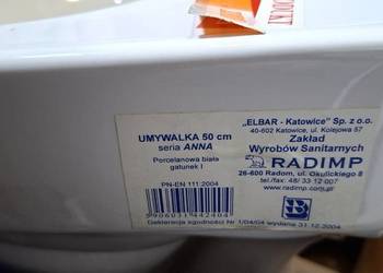 Nowa umywalka 50 cm