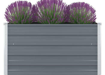Donica do podniesionej rabaty 100x100x45 cm stal szara WM-47022