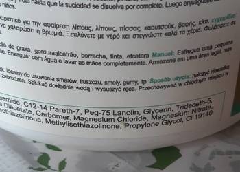 Żel do mycia zabrudzeń na rękach
