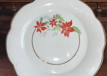 Patera. Schwrzer. Bavaria. Bavaria. Biała porcelana. Złocona