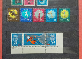 DDR znaczki w bardzo dobry stanie kasowane lata 60-te zestaw