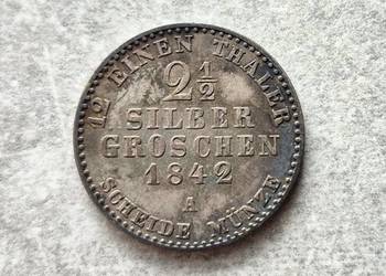 46) NIEMCY srebro - 2,5 Silbengroschen - 1842 r.