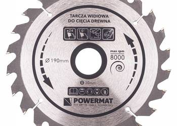 Tarcza WIDIOWA Do Drewna Piły Piła 190 x 30 mm 24Z