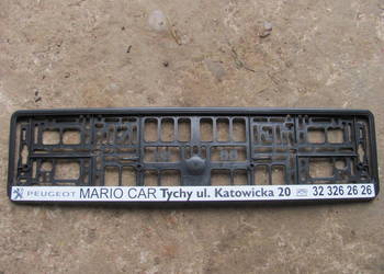 Podkładka pod tablice rejestracyjną Peugeot Mario Car Tychy