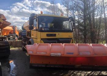 Mercedes Axor 1824 4x2 piaskarka solarka schmidt pług econ