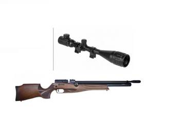 ZestawŚwieta1  Wiatrówka PCP Reximex Daystar W 4.5 mm + LUNETA  + ŚRUT