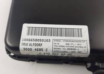 PODUSZKA AIRBAG A2308600205 SL 350 PODUSZKA AIRBAG A2308600205 SL 350