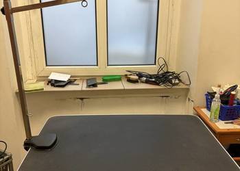 Solidny stół groomerski Blovi Black 95x60cm - z regulacją wysokości z wysię