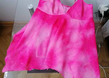 ELEGANCKI RÓŻOWY ASYMETRYCZNY TOP H&M R.46/48