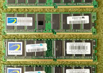 Pamięć RAM TwinMOS 4x256MB DDR1 400MHz PC3200 + GoodRAM 1GB DDR2 gratis.