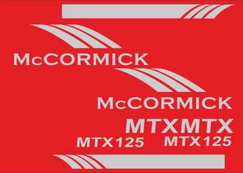 Naklejki Mccormick mtx 125 oraz inne modele dzwoń