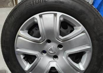 Felgi 4x100 + Bridgestone t005 185/65r15 kołpaki Dacia Logan lodgy dokker