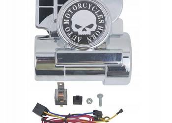 Klakson sygnał dzwiekowy do motocykla auta 12V CHROM głośny 130db