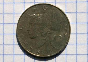 10 SCHILLING ( 10 SZYLINGÓW ) 1980 ROK - AUSTRIA