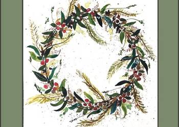 Akwarela Akwarelka Obraz pt: Wianek