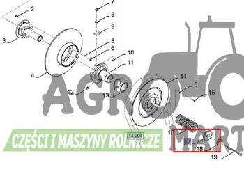 84334193 PERŚCIEŃ DOCISKOWY CNH