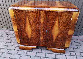 Komoda Pomocnik ART-DECO Orzech Stara Antyk Politura Po Renowacji.