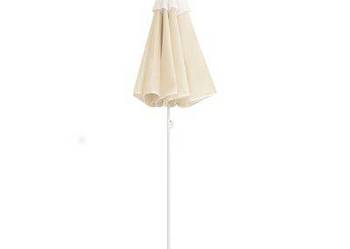 vidaXL Parasol ogrodowy na stalowym słupku, piaskowy, 180 cm(sku315540)