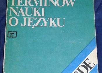 Szkolny słownik terminów nauki o języku - Jan Malczewski