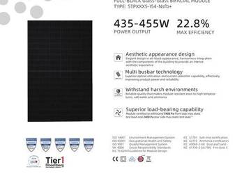 Suntech 440W STP440S-I54-Nsfb+ Black Pro