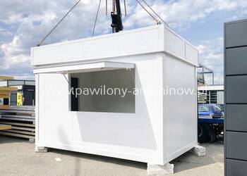 NOWY PAWILON HANDLOWY KONTENER GASTRONOMICZNY LODY GOFRY KAWA BURGER KEBAB