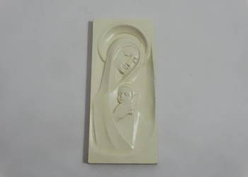 Płaskorzeźba Matka Boża Z Dzieciątkiem Styl Nowoczesny 24x11 cm