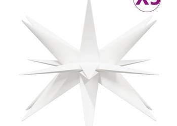 vidaXL Ozdoby świetlne z LED, 3 szt., składane, białe, 57 cm（SKU:3190442）