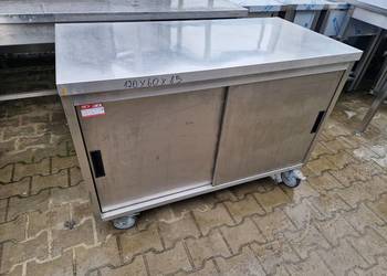 Stół Gastronomiczny Centralny Na Kołach Drzwi Suwane 120/60/85