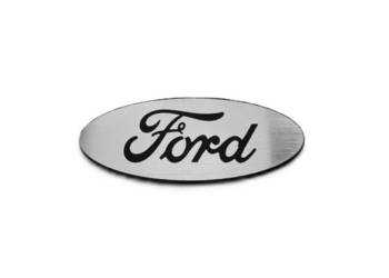 Emblemat Ford 60x24mm srebrny naklejka znaczek zamiennik
