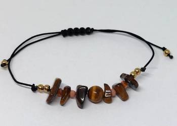 Bransoletka ręcznie robiona tygrysie oko