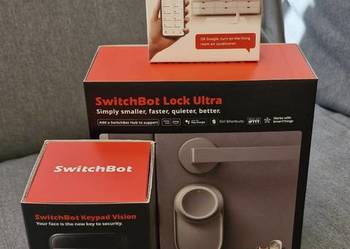 Zamek SwitchBot Lock Ultra Vision Combo 3w1 z centralką Hub