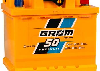 Akumulator Grom Racing 50Ah 480A EN PRAWY PLUS