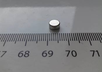 Magnes neodymowy okrągły mocny, 6mm x 3mm, Jedna sztuka, wytrzymały, mocny