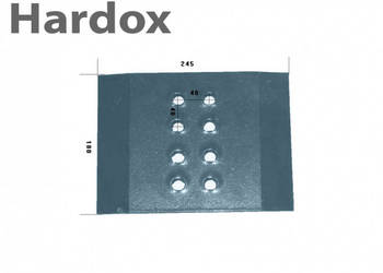 Nakładka HARDOX 063601A/S części do pługa FRAUGDE