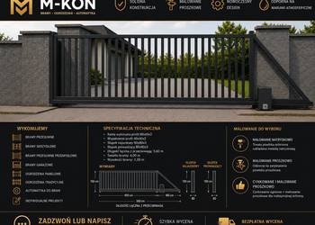 Brama Przesuwna - Palisada Pionowa