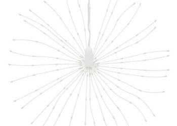 vidaXL Ozdoba świąteczna ze 140 lampkami LED, ciepła biel, 17 cm（SKU:356219