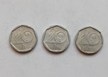 3 monety 20 hależy 1994r.