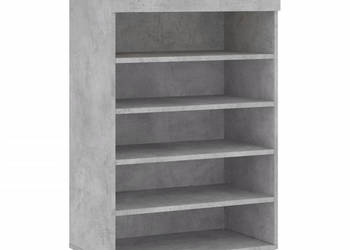 Szafka na buty szarość betonu 60x35x105 cm WM-829584