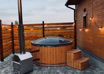 Gorąca Beczka Balia ogrodowa Jacuzzi KOMPLETNA