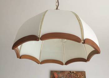 LAMPA ŻYRANDOL  SZKŁO DRZEWO 1 ŻARÓWKA