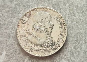 450) MEKSYK srebro - 1 Peso - 1965 r.