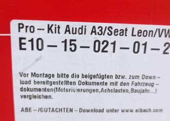 Sprężyny obniżające Eibach Pro- Kit VW, Audi, Seat