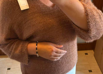 Sweter damski Made in Italy z moherem