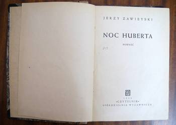 Jerzy Zawieyski - Noc Huberta - 1946