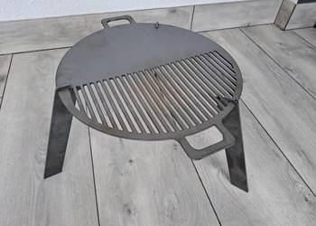 Grill ogniskowy okrągły ruszt do grilla lub ogniska płyta grillowa