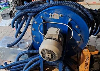 Wentylator odciąg pyłu z filtrem i silnikiem Simens 5,5 kw super stan