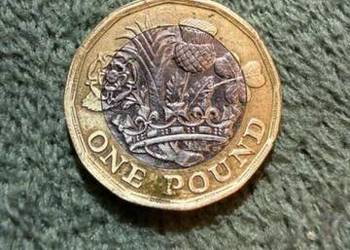 NiMoneta o nominale 1 funta szterlinga (GBP) z 2016 roku, przedstawiająca p