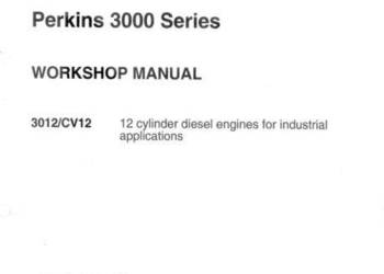 Perkins 3000 3012CV12 instrukcja naprawy