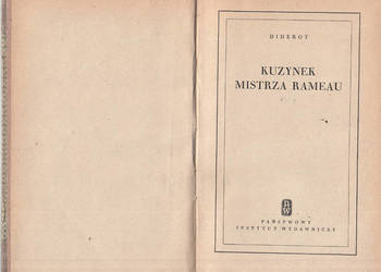 (02640) KUZYNEK MISTRZA RAMEAU – DIDEROT