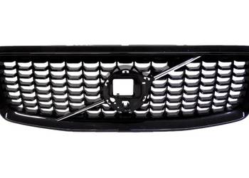 VOLVO XC90 II grill kratka zderzaka przod czarny polysk R-D…